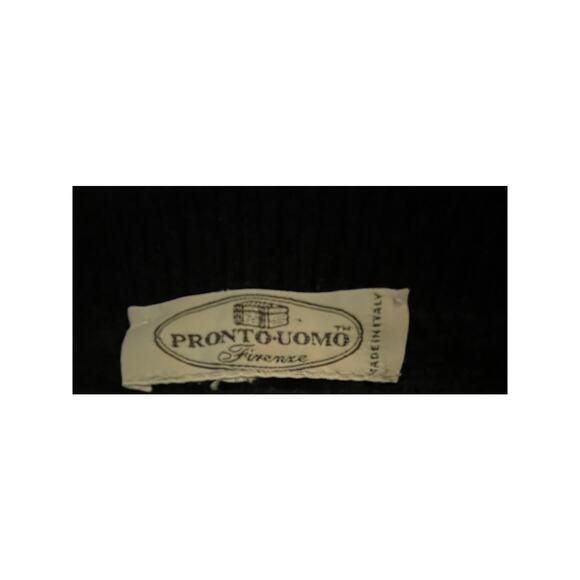 Vintage Pronto Uomo Firenze-Men's Est Sz XXL- Ribbed Knit Sweater Italy - EUC - Picture 4 of 12